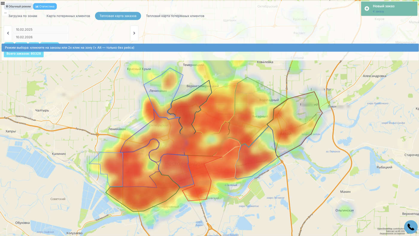Годовая тепловая карта